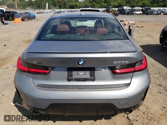 2023 BMW 3 Series 330e xDrive with VIN 3MW39FS02P8D01319, listed as a Copart auction lot 67836734 with 12,883 mi miles and Salvage Title. Bid and sale history available at carsss.com. Image 6.