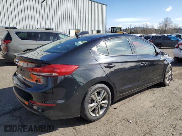 2018 Hyundai Elantra SEL with VIN 5NPD84LF3JH356836, listed as a Copart auction lot 48057285 with 74,214 mi miles and Salvage Title. Bid and sale history available at DreamBid. Image 3.
