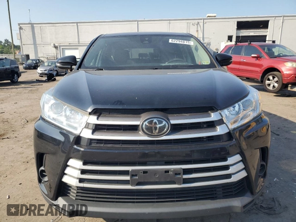 2019 Toyota Highlander LE with VIN 5TDBZRFH3KS963555, listed as a Copart auction lot 62294815 with 64,965 mi miles and Salvage title. Bid and sale history available at DreamBid. Image 5.
