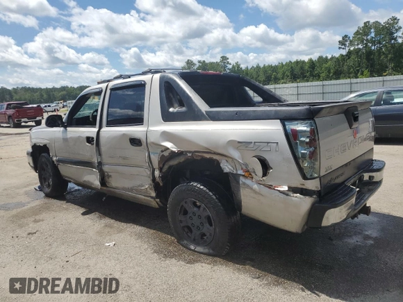 2004 Chevrolet Avalanche Z71 with VIN 3GNEK12TX4G158528, listed as a Copart auction lot 61128485 with 185,299 mi miles and Salvage title. Bid and sale history available at DreamBid. Image 2.