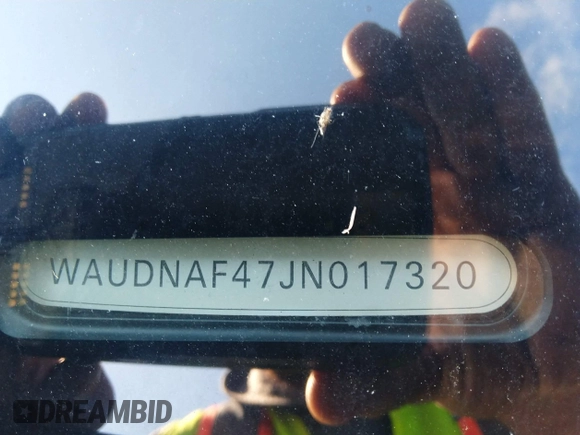 2018 Audi A4 Premium with VIN WAUDNAF47JN017320, listed as a IAAI auction lot 39069216 with 66,113 mi miles and . Bid and sale history available at DreamBid. Image 9.