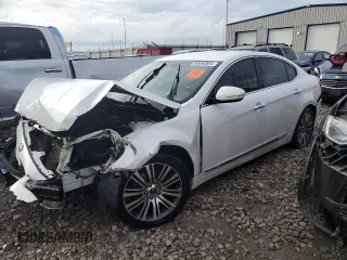 2015 Kia Cadenza Premium with VIN KNALN4D77F5168594, listed as a Copart auction lot 80890504 with 115,693 mi miles and Salvage Title. Bid and sale history available at carsss.com. Image 1.