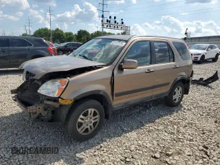 2002 Honda CR-V EX with VIN JHLRD78842C001705, listed as a Copart auction lot 62787575 with 207,044 mi miles and Salvage title. Bid and sale history available at DreamBid. Image 1.