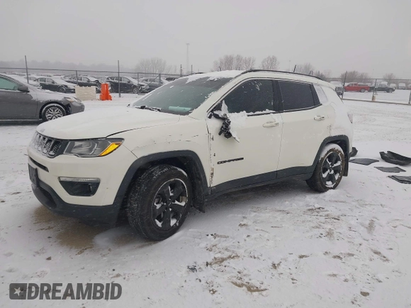 2018 Jeep Compass Latitude with VIN 3C4NJCBB8JT502584, listed as a IAAI auction lot 41559505 with 72,523 mi miles and . Bid and sale history available at DreamBid. Image 2.