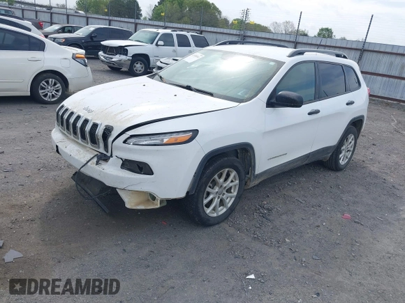 2017 Jeep Cherokee Sport z VIN 1C4PJLAB1HW640613, wystawiony jako IAAI lot #41930511 z przebiegiem 101 154 mil mil oraz . Historia ofert i sprzedaży dostępna na DreamBid. Obrazek 2.