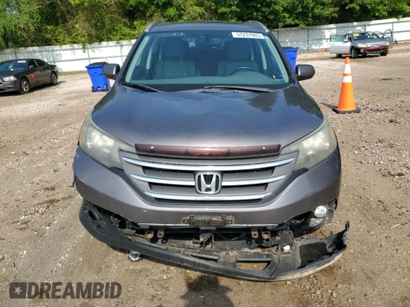 2012 Honda CR-V EX-L with VIN 5J6RM4H7XCL028504, listed as a Copart auction lot 57231965 with 182,985 mi miles and Salvage title. Bid and sale history available at DreamBid. Image 5.