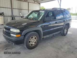 2002 Chevrolet Tahoe Z71 z VIN 1GNEK13Z02R260145, wystawiony jako Copart lot #55095545 z przebiegiem Nie podano mil oraz Szkoda całkowita • Salvage title. Historia ofert i sprzedaży dostępna na DreamBid. Obrazek 1.