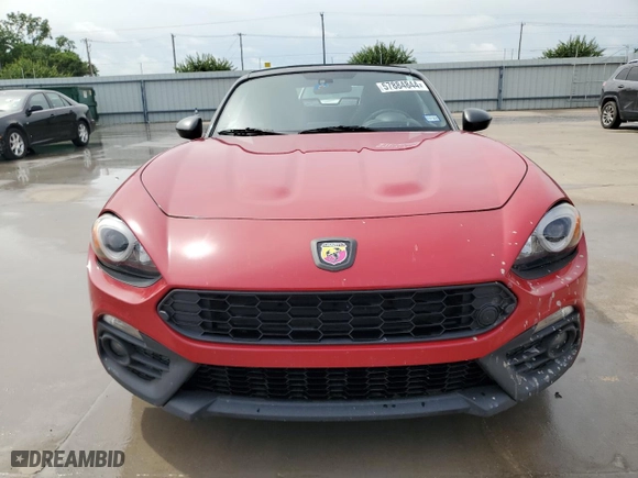 2017 FIAT 124 Spider Elaborazione Abarth with VIN JC1NFAEK7H0125607, listed as a Copart auction lot 57884844 with NaN miles and Salvage Title. Bid and sale history available at carsss.com. Image 5.