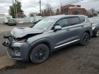 2020 Hyundai Santa Fe SE with VIN 5NMS2CAD5LH151667, listed as a Copart auction lot 52410285 with 51,065 mi miles and Salvage Title. Bid and sale history available at carsss.com. Image 1.