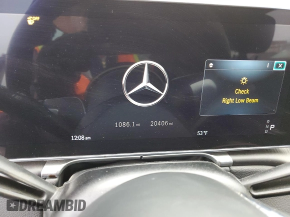 2023 Mercedes-Benz S-Class S 500 with VIN W1K6G6DB1PA209925, listed as a Copart auction lot 45128295 with 20,406 mi miles and Salvage Title. Bid and sale history available at carsss.com. Image 9.