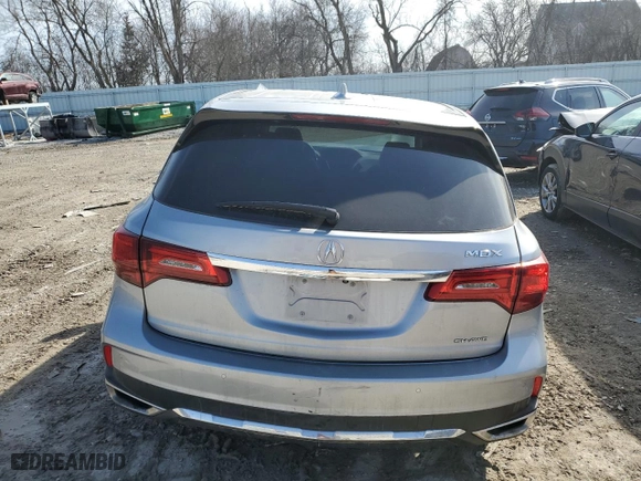 2019 Acura MDX w/Technology Pkg with VIN 5J8YD4H53KL030353, listed as a Copart auction lot 48529185 with 0 mi miles and Non Repairable. Bid and sale history available at carsss.com. Image 6.