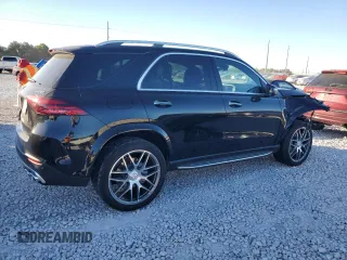 2024 Mercedes-Benz GLE 53 AMG with VIN 4JGFB6BB9RB159263, listed as a Copart auction lot 80244334 with 7,593 mi miles and Salvage title. Bid and sale history available at DreamBid. Image 3.
