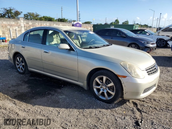 2006 Infiniti G35 with VIN JNKCV51F76M601016, listed as a Copart auction lot 79018964 with 175,443 mi miles and Salvage Title. Bid and sale history available at DreamBid. Image 4.
