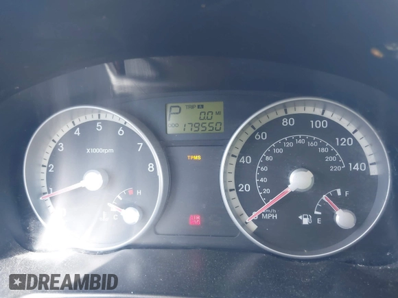 2008 Hyundai Accent GLS with VIN KMHCN46CX8U214890, listed as a IAAI auction lot 41843006 with 179,550 mi miles. Bid and sale history available at carsss.com. Image 7.