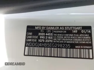 2014 Mercedes-Benz C 250 z VIN WDDGJ4HB5EG298235, wystawiony jako IAAI lot #41360639 z przebiegiem 85 289 mil mil oraz . Historia ofert i sprzedaży dostępna na DreamBid. Obrazek 9.
