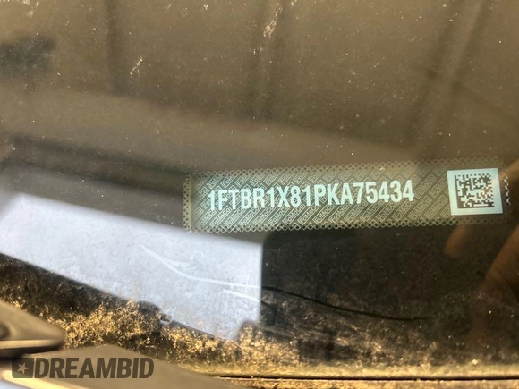 2023 Ford Transit Cargo with VIN 1FTBR1X81PKA75434, listed as a IAAI auction lot 42742887 with 5,111 mi miles and . Bid and sale history available at DreamBid. Image 8.