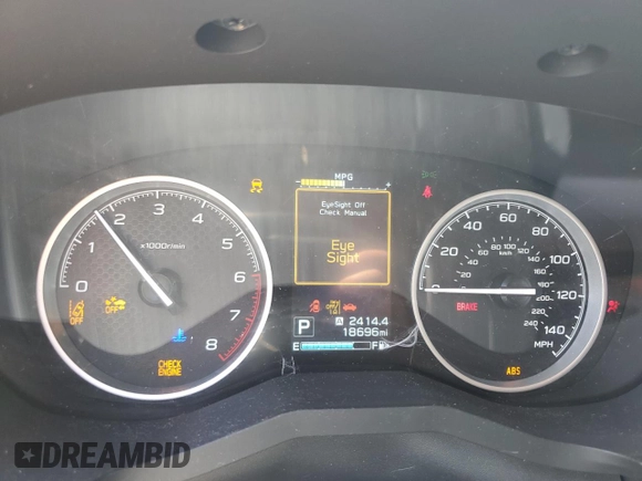 2024 Subaru Forester Premium with VIN JF2SKADC8RH429514, listed as a Copart auction lot 62229835 with 18,696 mi miles and Salvage title. Bid and sale history available at DreamBid. Image 9.