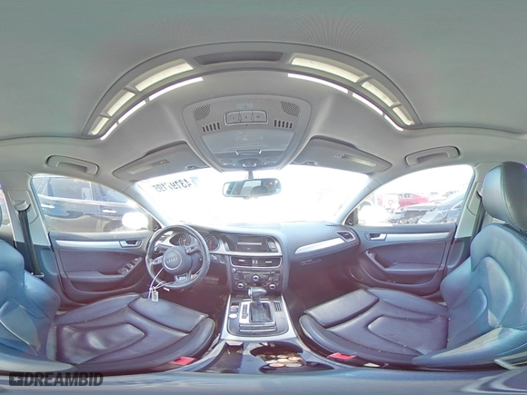 2015 Audi A4 Premium Plus with VIN WAUFFAFL5FN021595, listed as a Copart auction lot 43197195 with 76,356 mi miles and Salvage Title. Bid and sale history available at carsss.com. Image 12.