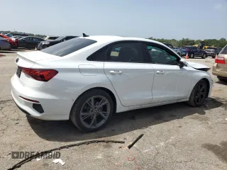 2024 Audi A3 Premium Plus with VIN WAUBUDGY8RA024308, listed as a Copart auction lot 65782184 with 7,654 mi miles and Salvage Title. Bid and sale history available at carsss.com. Image 3.