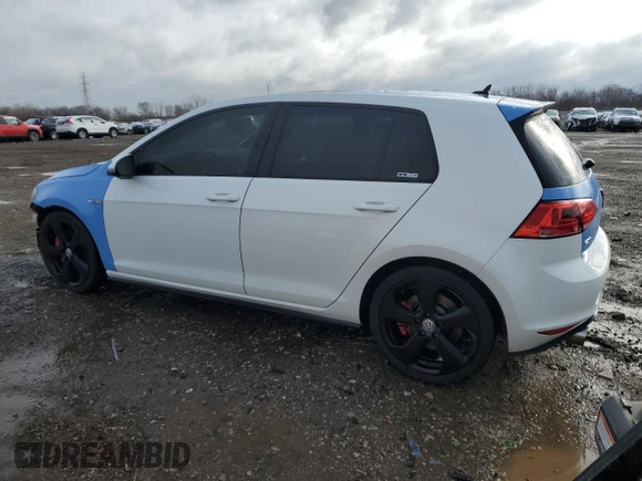 2017 Volkswagen Golf GTI S with VIN 3VW447AU7HM047418, listed as a Copart auction lot 49688035 with 158,034 mi miles and Salvage Title. Bid and sale history available at carsss.com. Image 2.