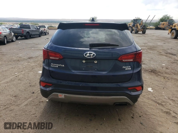 2017 Hyundai Santa Fe 2.4L with VIN 5XYZTDLB0HG452619, listed as a Copart auction lot 60617725 with 100,545 mi miles and Salvage title. Bid and sale history available at DreamBid. Image 6.