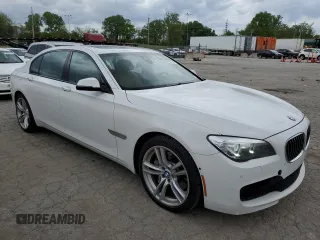 2014 BMW 7 Series ALPINA B7 xDrive with VIN WBAYF8C57ED142575, listed as a Copart auction lot 50790754 with 95,676 mi miles and Salvage Title. Bid and sale history available at DreamBid. Image 4.