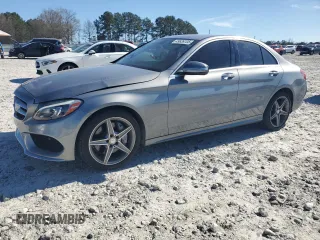 2015 Mercedes-Benz C-Class C 400 with VIN 55SWF6GBXFU009171, listed as a Copart auction lot 49639705 with 114,492 mi miles and Clean Title. Bid and sale history available at carsss.com. Image 1.