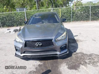 2014 Infiniti Q50 Sport with VIN JN1BV7AP4EM670443, listed as a IAAI auction lot 41801219 with 98,719 mi miles and . Bid and sale history available at DreamBid. Image 12.