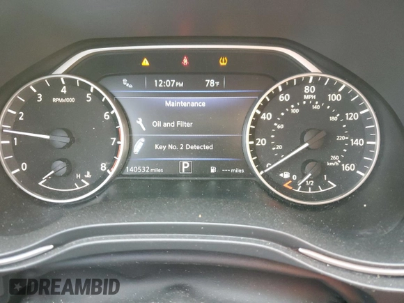 2016 Nissan Maxima SV with VIN 1N4AA6APXGC389289, listed as a Copart auction lot 51057215 with 140,532 mi miles and Salvage Title. Bid and sale history available at DreamBid. Image 9.