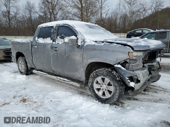 2021 Chevrolet Silverado 1500 LT with VIN 3GCUYDET5MG398568, listed as a Copart auction lot 87796835 with 68,396 mi miles and Salvage Title. Bid and sale history available at carsss.com. Image 4.