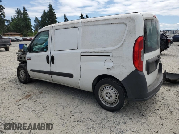 2016 Ram ProMaster City Cargo Tradesman with VIN ZFBERFAT5G6B63554, listed as a Copart auction lot 61101405 with 128,170 mi miles and Salvage title. Bid and sale history available at DreamBid. Image 2.