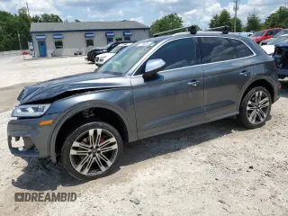 2018 Audi SQ5 Premium Plus with VIN WA1A4AFY7J2146620, listed as a Copart auction lot 57769854 with 64,493 mi miles and Non Repairable. Bid and sale history available at carsss.com. Image 1.