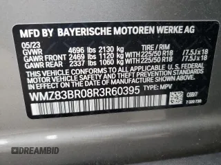 2024 MINI Countryman Cooper S with VIN WMZ83BR08R3R60395, listed as a Copart auction lot 61432835 with 18,142 mi miles and Salvage title. Bid and sale history available at DreamBid. Image 14.