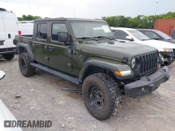 2022 Jeep Gladiator Texas Trail z VIN 1C6HJTAG1NL105124, wystawiony jako IAAI lot #42601707 z przebiegiem 52 064 mil mil oraz . Historia ofert i sprzedaży dostępna na DreamBid. Obrazek 1.