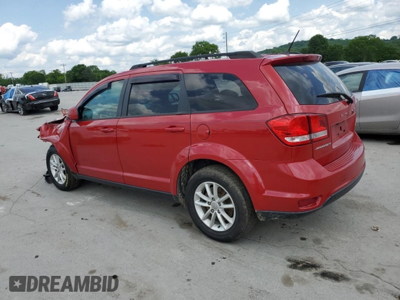2017 Dodge Journey SXT z VIN 3C4PDCBB9HT697041, wystawiony jako Copart lot #56941895 z przebiegiem 137 474 mil mil oraz Szkoda całkowita • Salvage title. Historia ofert i sprzedaży dostępna na DreamBid. Obrazek 2.