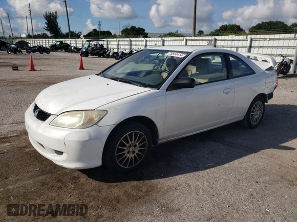 2005 Honda Civic Cpe LX with VIN 1HGEM22525L049352, listed as a Copart auction lot 73554414 with 79,872 mi miles and Salvage Title. Bid and sale history available at carsss.com. Image 1.
