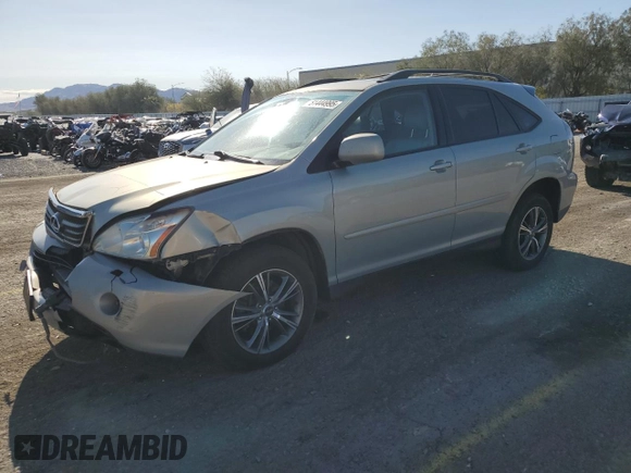 2006 Lexus RX 400h with VIN JTJHW31U260038484, listed as a Copart auction lot 51444995 with 270,888 mi miles and Salvage Title. Bid and sale history available at DreamBid. Image 1.
