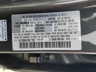2024 Mazda CX-30 2.5 S Select Sport with VIN 3MVDMBBMXRM617657, listed as a Copart auction lot 48295125 with 38,705 mi miles and Salvage Title. Bid and sale history available at carsss.com. Image 15.