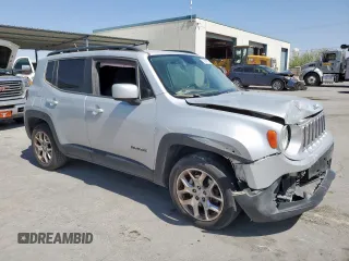 2017 Jeep Renegade Latitude with VIN ZACCJABB6HPE61224, listed as a Copart auction lot 57641775 with 127,078 mi miles and Salvage title. Bid and sale history available at DreamBid. Image 4.