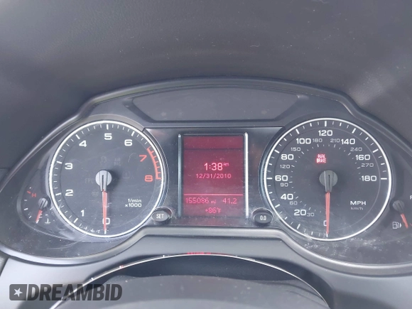 2011 Audi Q5 Premium Plus with VIN WA1LFAFP9BA063031, listed as a IAAI auction lot 42594161 with 155,086 mi miles and . Bid and sale history available at DreamBid. Image 7.