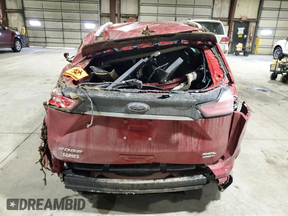 2020 Ford Edge SEL z VIN 2FMPK4J97LBA08950, wystawiony jako Copart lot #49695335 z przebiegiem Nie podano mil oraz Szkoda całkowita • Salvage title. Historia ofert i sprzedaży dostępna na DreamBid. Obrazek 6.