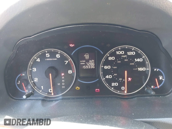 2004 Acura TSX w/Navigation with VIN JH4CL96944C012458, listed as a IAAI auction lot 41894774 with 159,336 mi miles. Bid and sale history available at carsss.com. Image 7.
