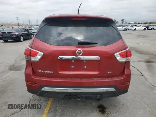 2015 Nissan Pathfinder SL with VIN 5N1AR2MN7FC640690, listed as a Copart auction lot 55817655 with 116,718 mi miles and Salvage title. Bid and sale history available at DreamBid. Image 6.