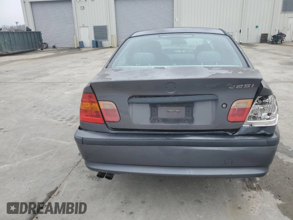 2002 BMW 3 Series 325i with VIN WBAET37472NG79214, listed as a Copart auction lot 43781045 with 310,968 mi miles and Salvage Title. Bid and sale history available at carsss.com. Image 6.