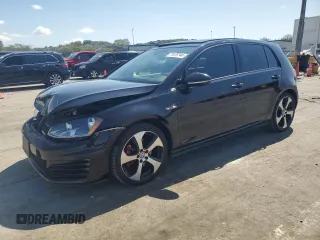 2015 Volkswagen Golf GTI Autobahn with VIN 3VW4T7AU9FM097897, listed as a Copart auction lot 71679744 with 76,831 mi miles and Salvage Title. Bid and sale history available at carsss.com. Image 1.
