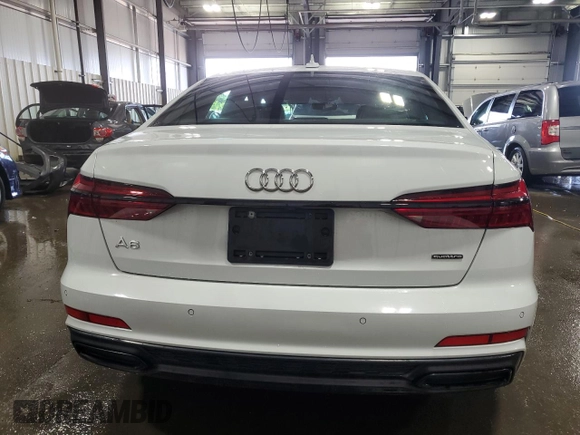2021 Audi A6 Premium Plus with VIN WAUL2AF20MN031146, listed as a Copart auction lot 60095034 with 30,839 mi miles and Salvage Title. Bid and sale history available at carsss.com. Image 6.
