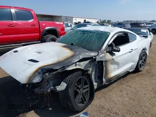 2021 Ford Mustang EcoBoost with VIN 1FA6P8TH6M5104559, listed as a IAAI auction lot 41879755 with 1 mi miles. Bid and sale history available at carsss.com. Image 6.