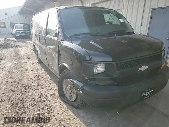 2008 Chevrolet Express Cargo with VIN 1GCFG15X781173411, listed as a Copart auction lot 84648134 with 56,662 mi miles and Salvage title. Bid and sale history available at DreamBid. Image 12.