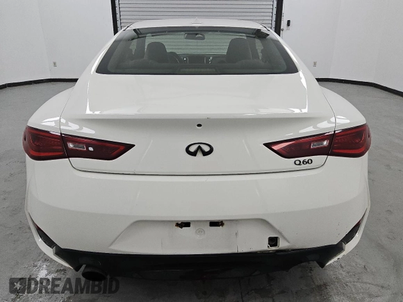 2017 Infiniti Q60 2.0t with VIN JN1CV7ELXHM320296, listed as a Copart auction lot 49818345 with 128,490 mi miles and Clean Title. Bid and sale history available at DreamBid. Image 6.