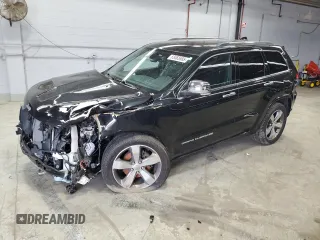 2015 Jeep Grand Cherokee Overland with VIN 1C4RJFCGXFC166470, listed as a Copart auction lot 65065585 with 115,921 mi miles and Clean title. Bid and sale history available at DreamBid. Image 1.